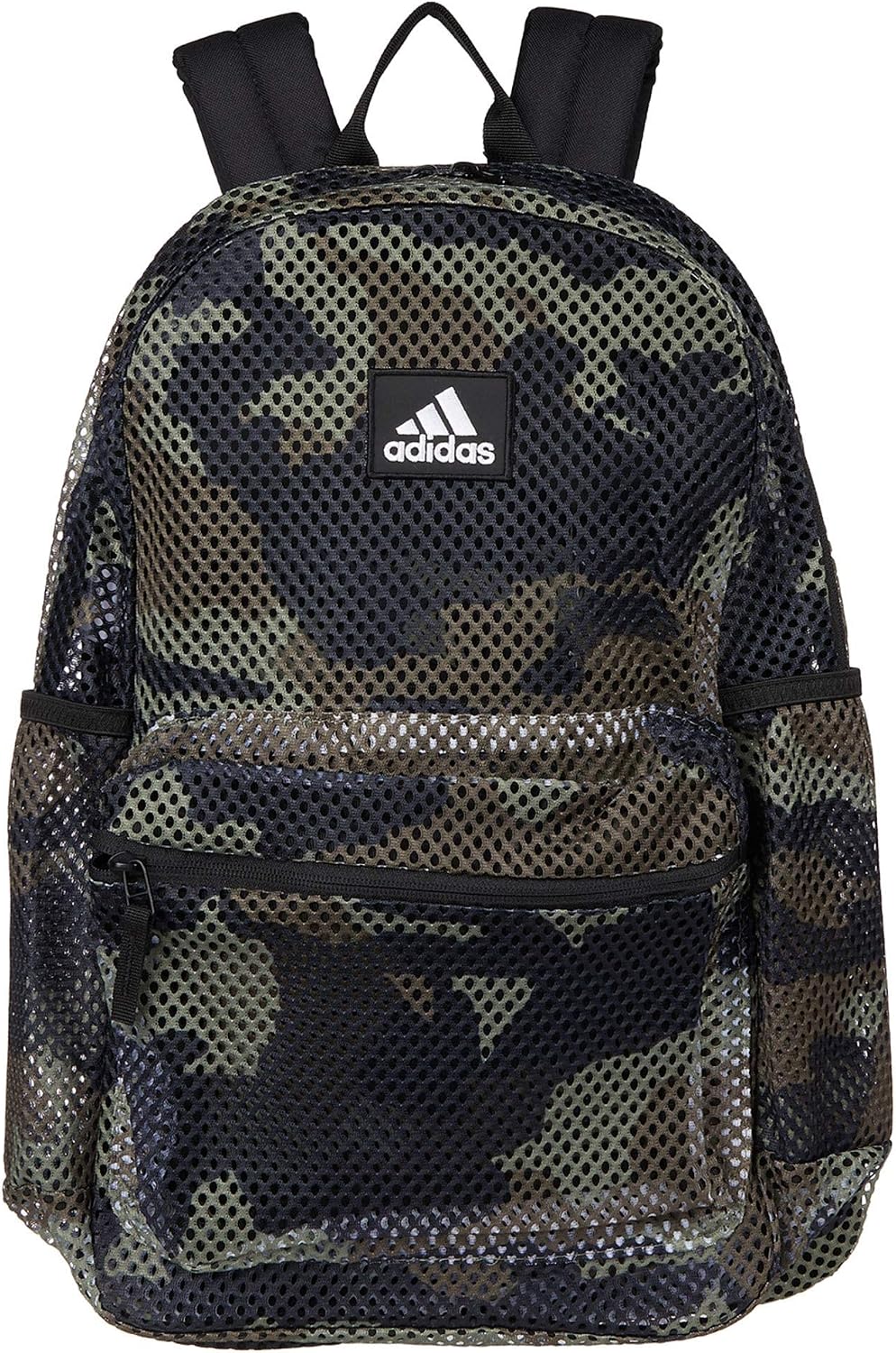 adidas camo mesh backpack National 3.0 Front Zip Pocket And Main Compartment For Organization adidas Hermosa Mesh, Camouflage Carbon/Impact