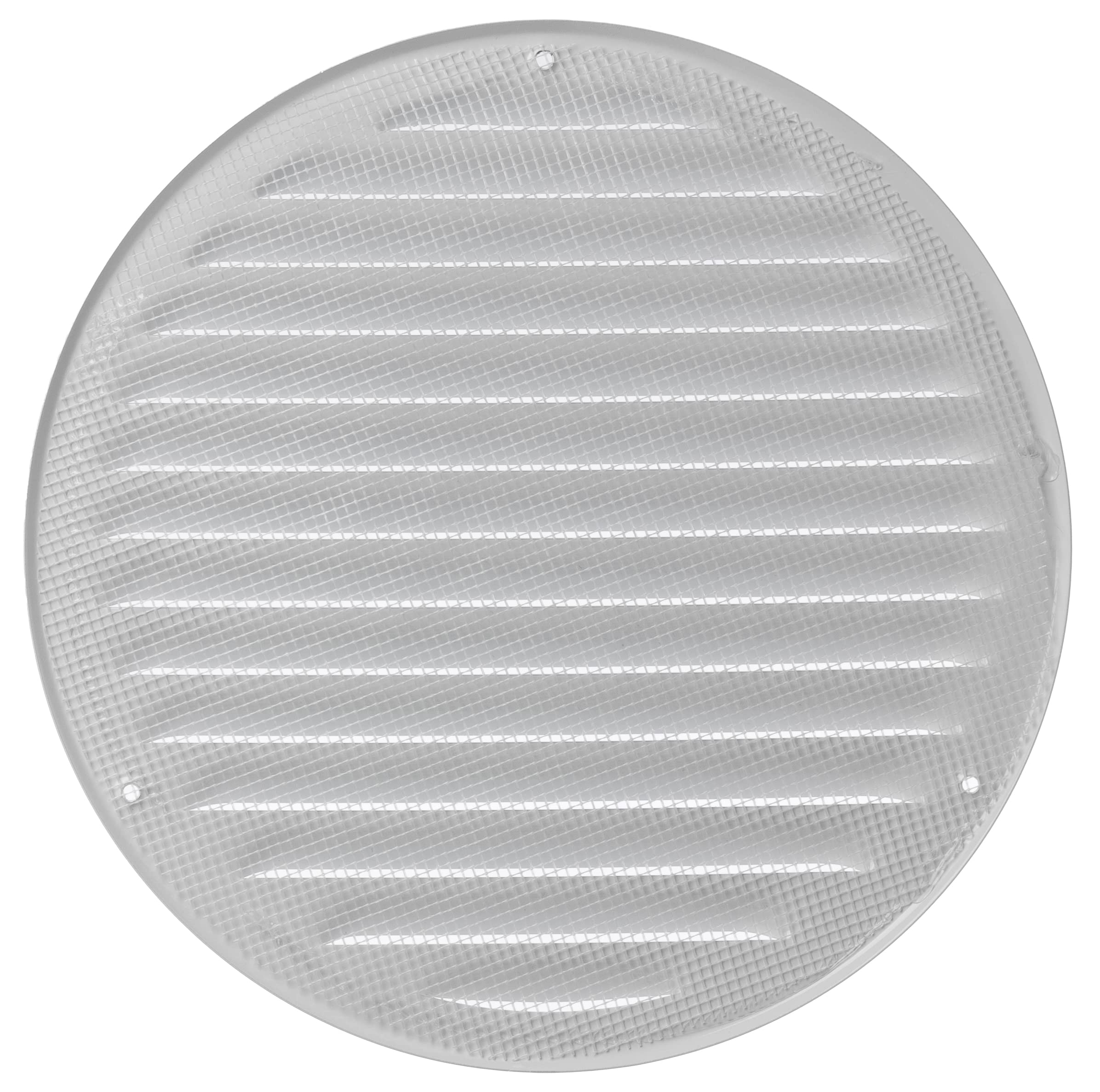 Grille De Ventilation Aluminium - Moustiquaire Intégrée - Blanc Laqué