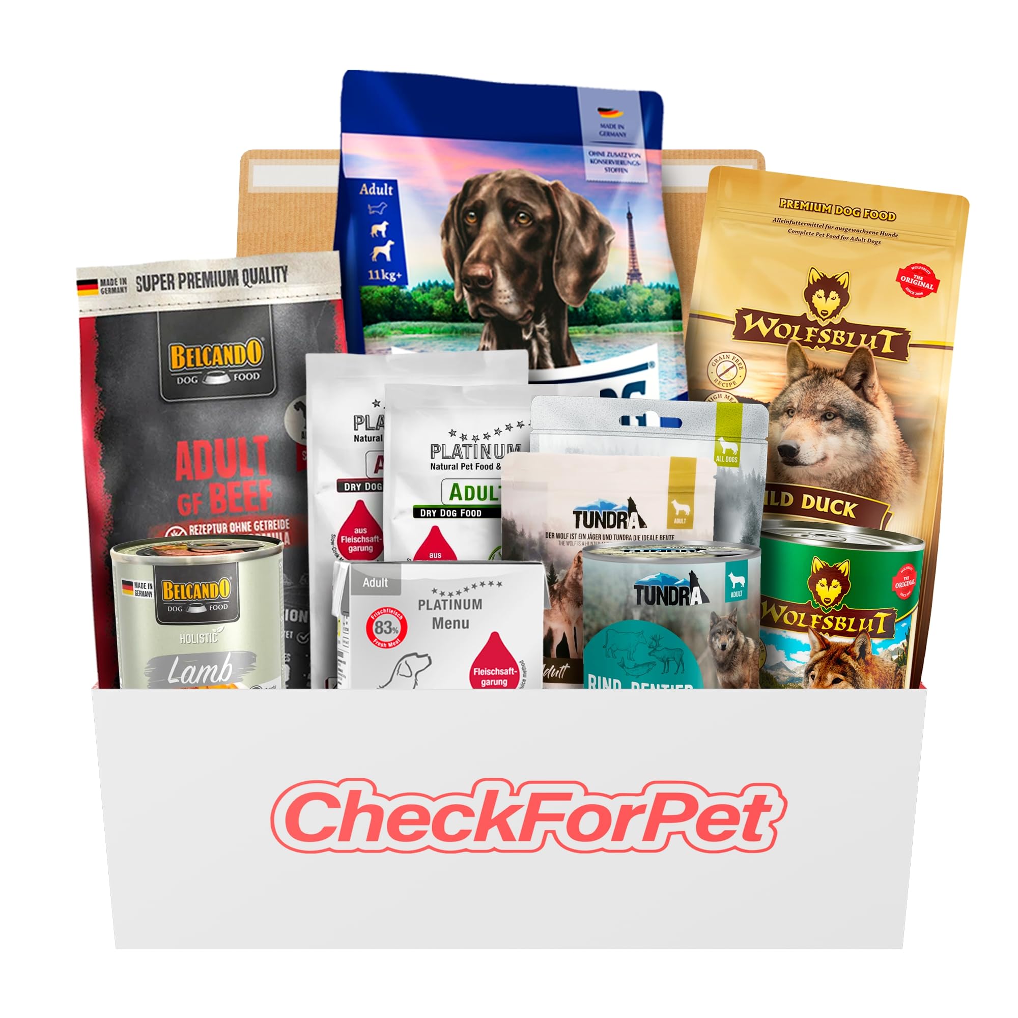 CheckForPet Best Rated Probierpaket Hundefutter für alle Lebensphasen