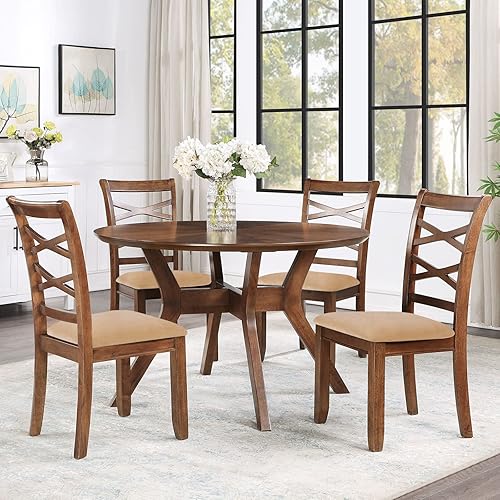 Miniatura 8 de Smiry - Originales fundas para asiento de silla de comedor, de terciopelo, con lazos, desmontables, lavables, elásticas, protectoras