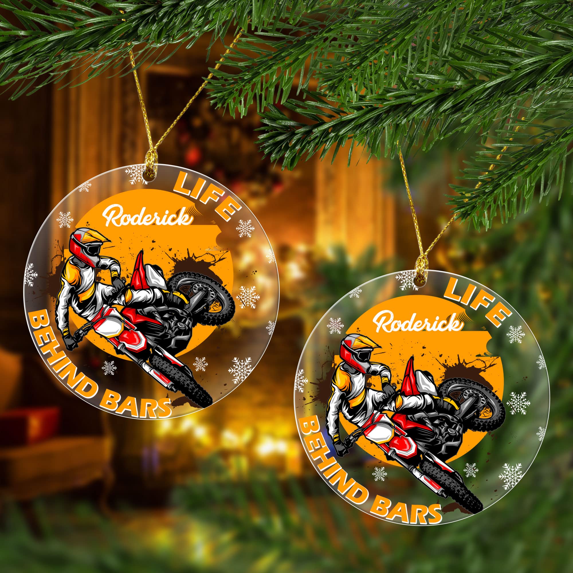 Amazon.co.jp: ZOXIX Life Behind Bar ダートバイク クリスマス