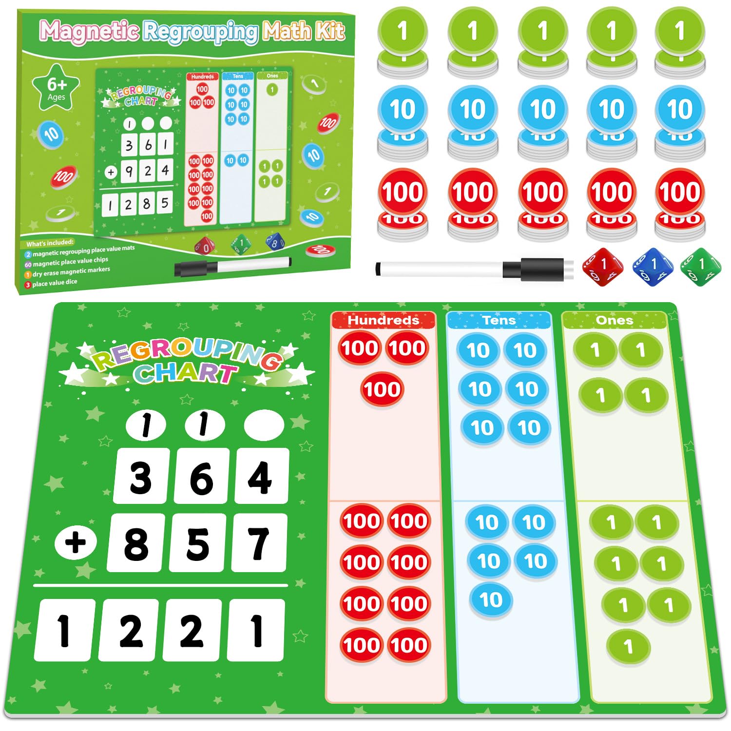 Amazon.com: Magnetic Regrouping Math Base Ten Place Value, 2026