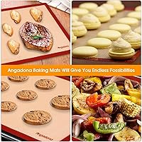 Vista 5 de Juego de 6 alfombrillas de silicona para hornear, antiadherentes de grado alimenticio, alfombrillas de silicona para hornear, hoja de revestimiento