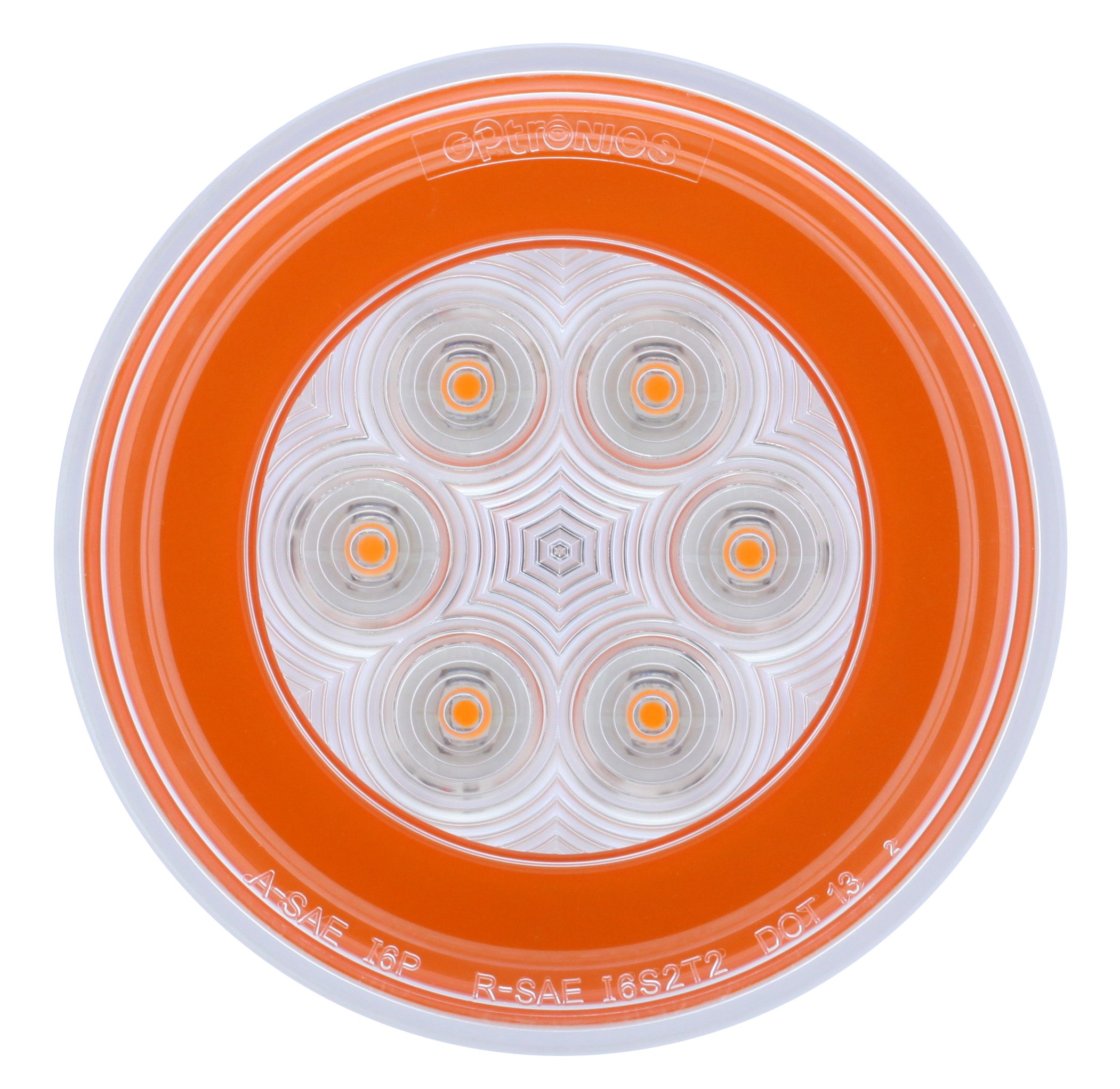 OptronicsSTL101ACBP 4" Sealed LED Stop/Parking/Turn Signal Light, Glolight, Amber