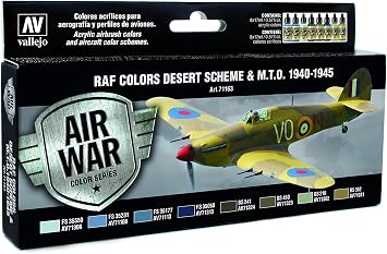 Vallejo RAF Desert Set Model Air Paint, 17ml