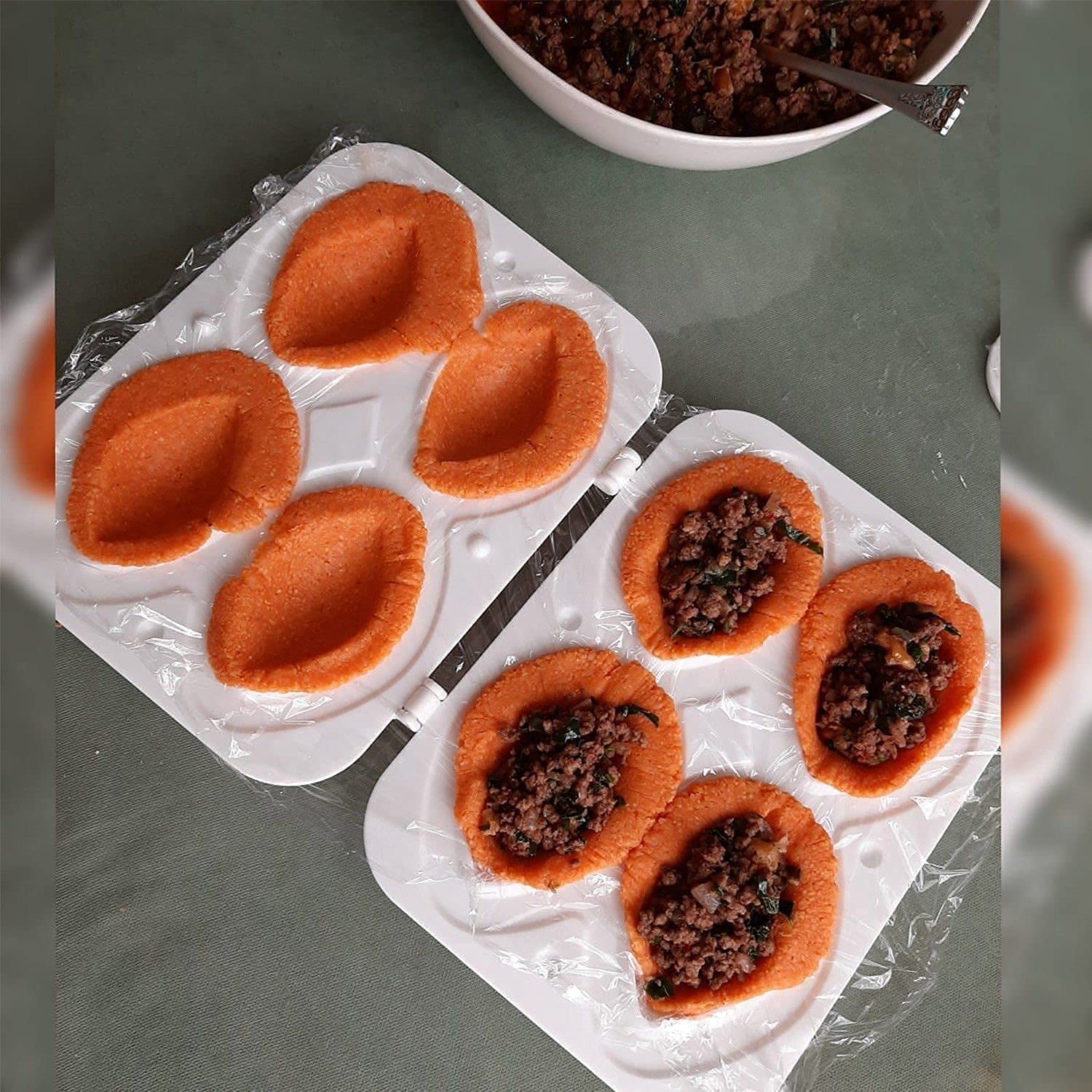 Asixxsix Fleischbällchenform - Manuelle Hackbraten Presse Küchenwerkzeug