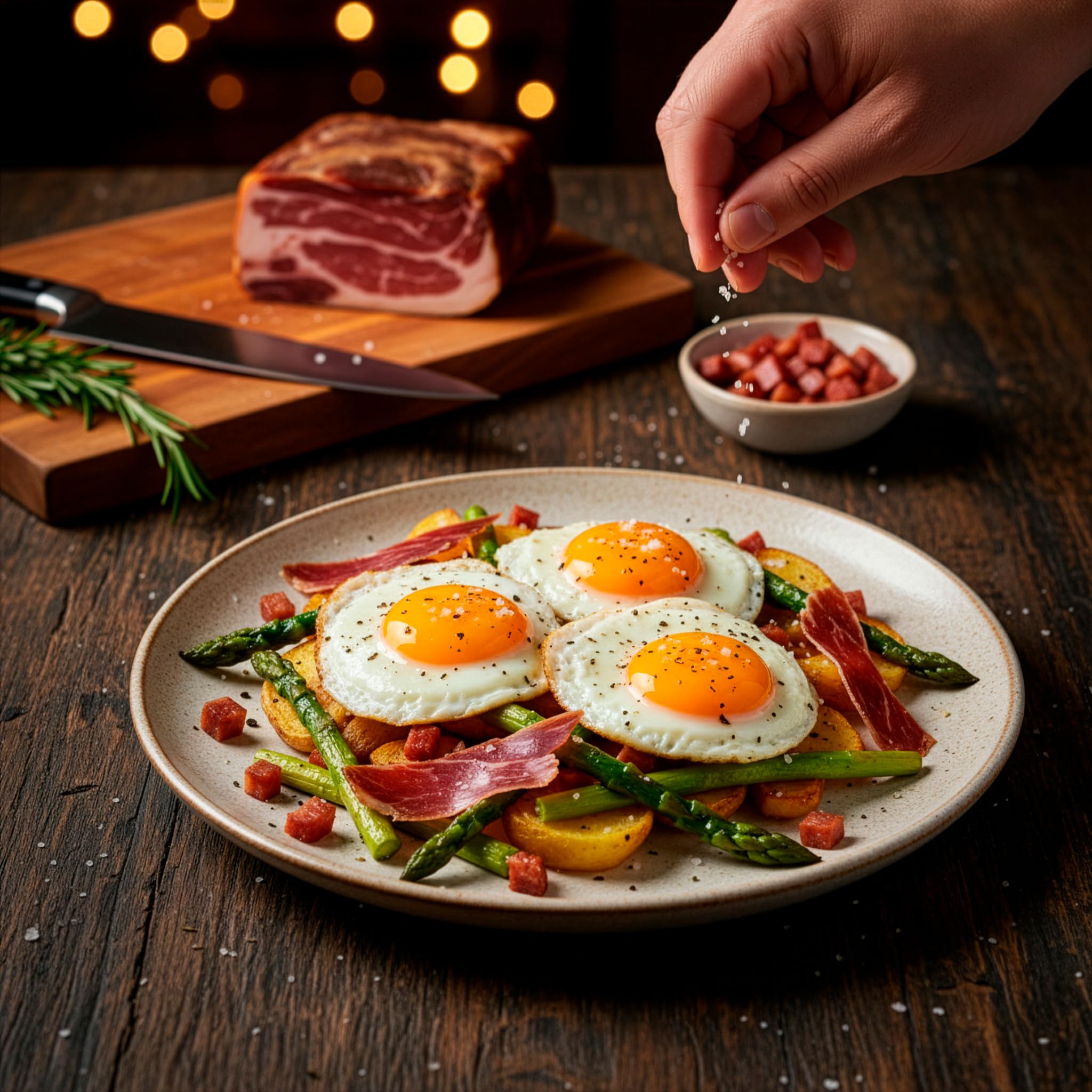 Everyday Products Taco de Jamón Serrano DUROC Gran Reserva 800g - Curación Lenta 18 Meses - Centro de Jamón Deshuesado Pulido y Envasado al Vacío - Ideal para Tapas, Regalo Gourmet y Corte a Cuchillo