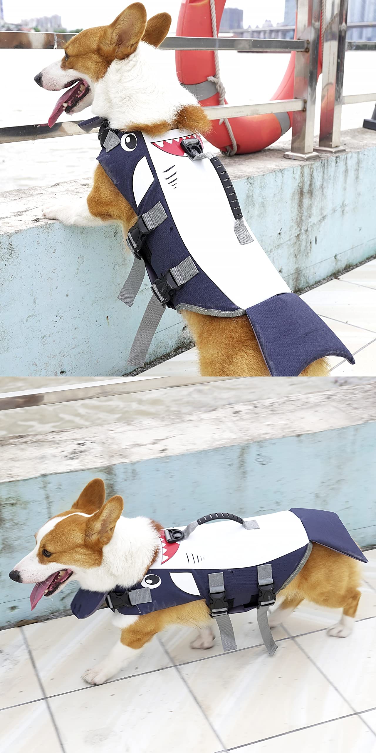 Chaleco Salvavidas Para Perro - Traje De Flotabilidad Para Cachorros Y Mascotas Adultas, Ideal Para Piscina, Barco Y Playa