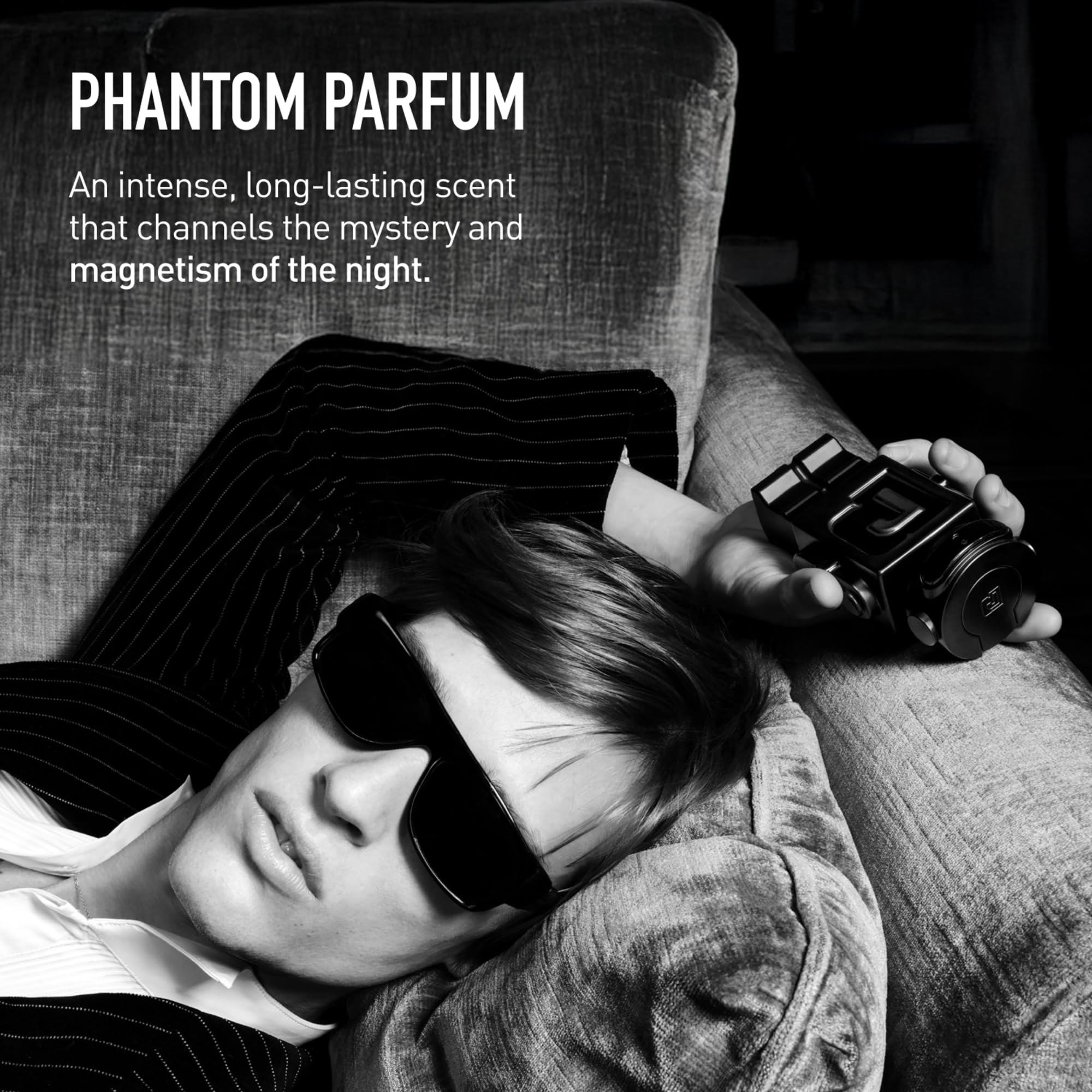 Rabanne Phantom Parfum for Men - Aromatic Woody Amber Fragrance