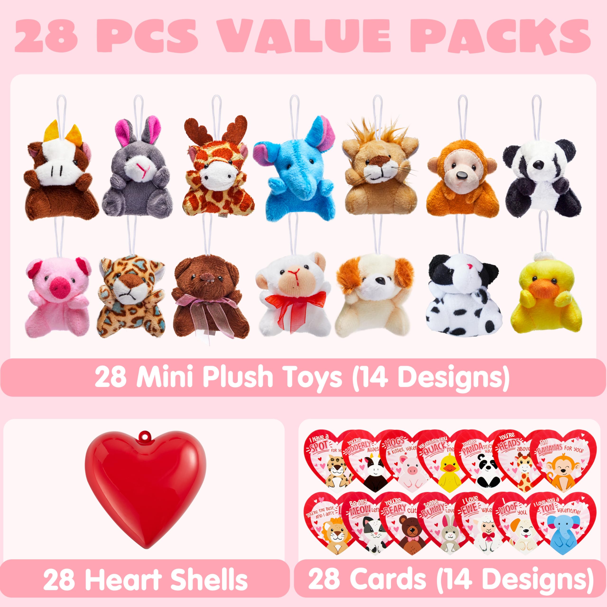 Amazon.com: JOYIN 28 Pack Valentines Day Gifts for Kids Prefilled