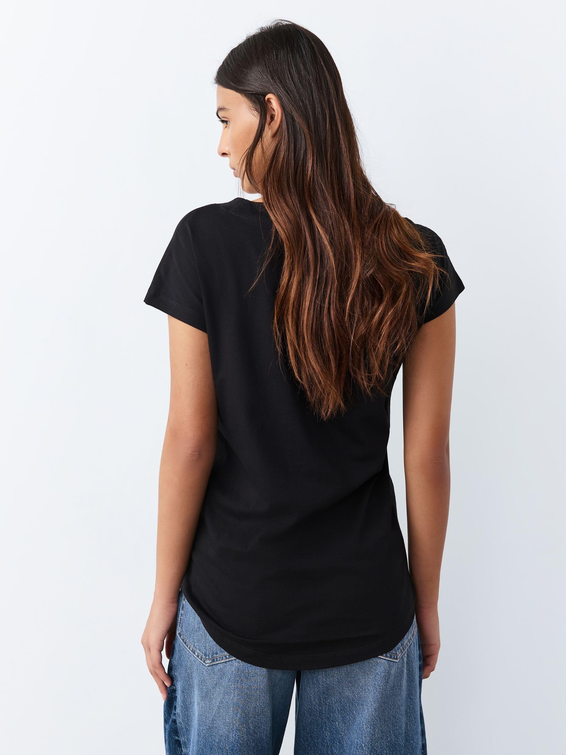 NEXT Damen 7er-Pack T-Shirts mit überschnittenen Schultern