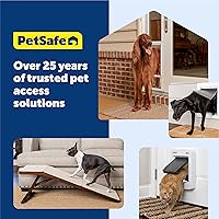 Vista 7 de Puerta para mascotas PetSafe plástico con solapa suave de color, Grande, L, Blanco