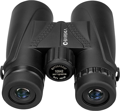 Miniatura 7 de Barska AB13434 Blackhawk - Prismáticos impermeables de 10 x 42 para aves, canotaje, eventos, senderismo, caza, etc