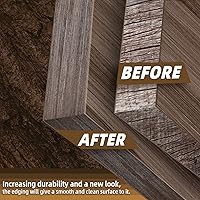 Vista 20 de GSCIT Club Bandas de borde de roble, rollo de 1 pulgada x 10 pies de bandas de borde de chapa - Cinta de madera real flexible previamente pegada