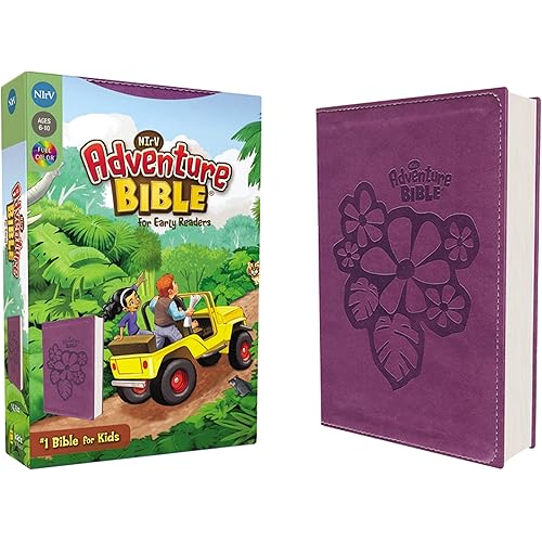 NIrV, Adventure Bible for Early Readers, Leathersoft, Purple, Full Color