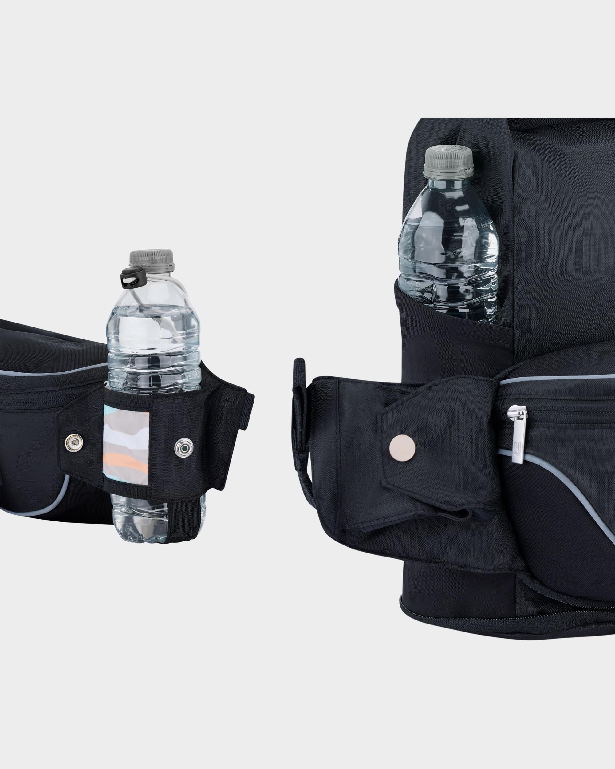 Johnny Urban Jimmy Banane Noir - Sacoche pour Voyage et Festival - 2in1 Grand Ceinture et Sac à Dos - Petit Sac à Main Fashion - Imperméable
