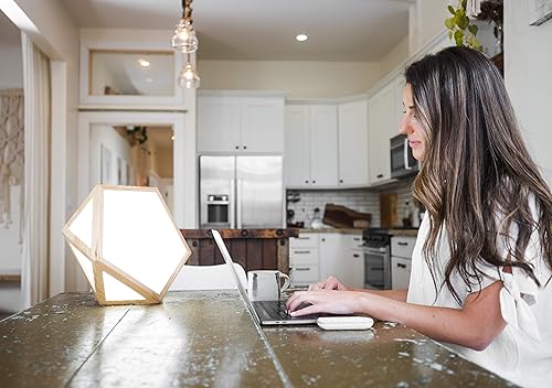 Miniatura 7 de DayBright Lámpara de terapia de luz de espectro completo, 10,000 LUX, libre de rayos UV, tamaño completo, luz ajustable, luz feliz, lámpara solar,