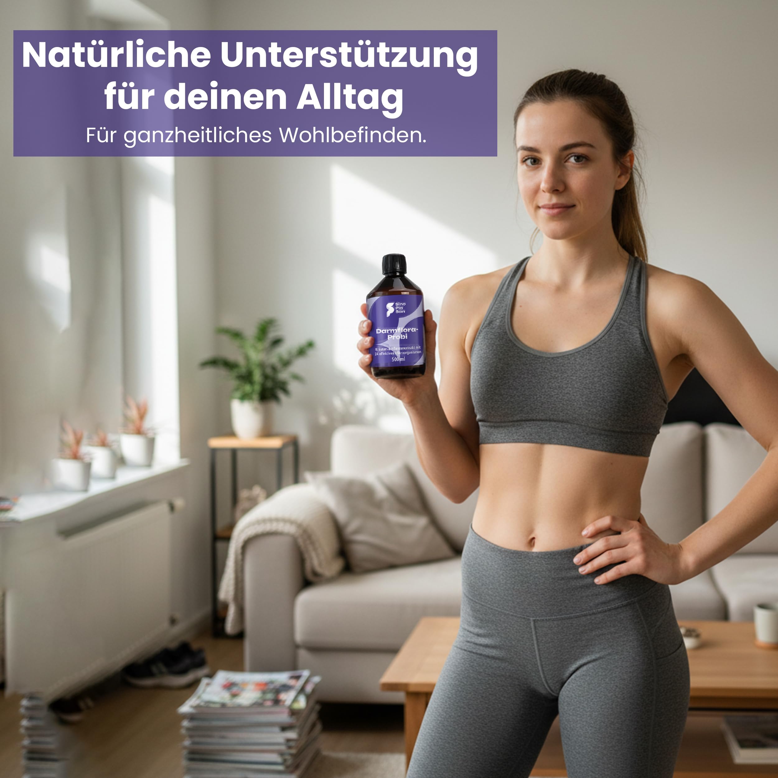 Darmflora-Probi forte EM24 | 24 lebende Bakterienstämme | 30 Mrd. KBE | sofort koloniebildend | 500 ml | natürlicher Herstellungsprozess