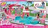 Barbie's Dream Pool play set JFP01 with 6 playgrounds including slides and bubbling jacuzzi, more than 20 accessories such as pet figure and floating bed