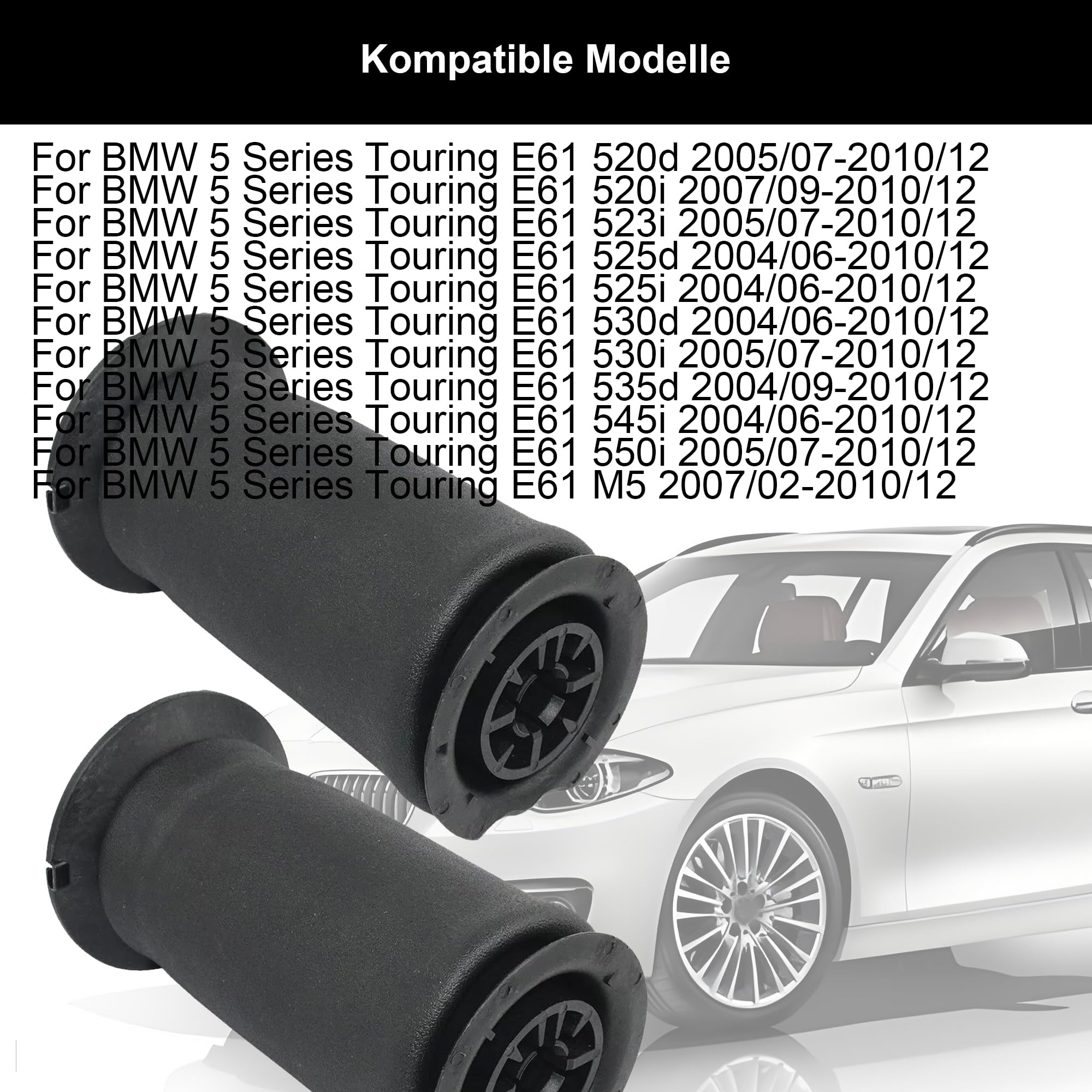 Paar Hinten Luftfeder Luftfederung für BMW 5 Touring E61 Stoßdämpfer 2004-2010 37126765602 37126765603 Links und Rechts