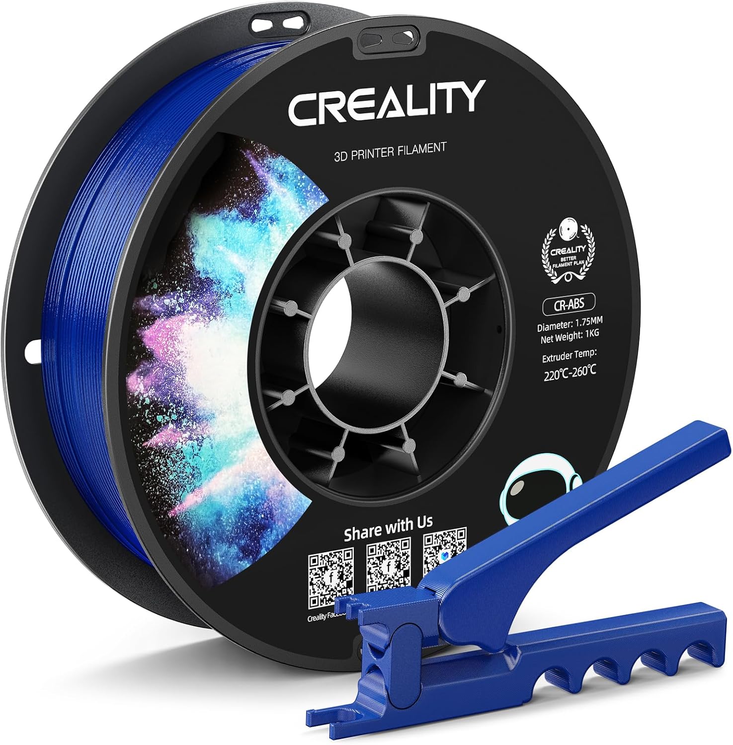 Creality 1kg Blue and 1kg Yellow ABS Filament