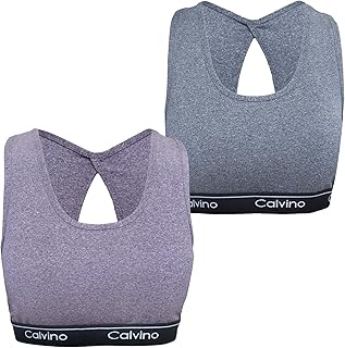 Calvino Womens Set Of 2 Pieces Sports Bra (pack of 1)