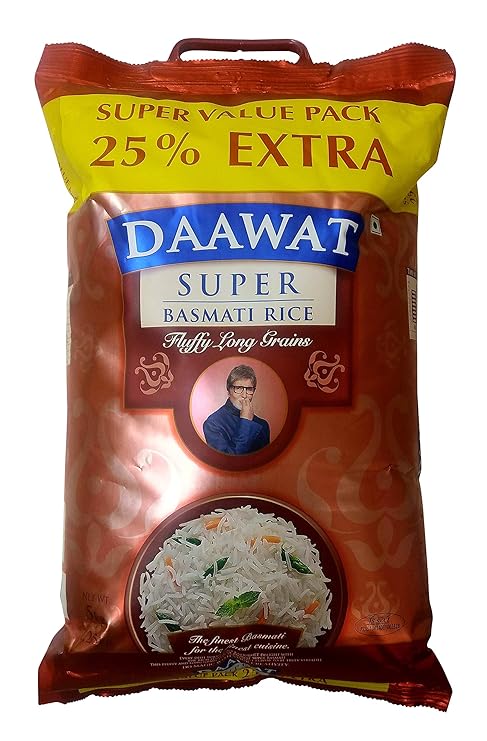 Daawat Basmati Rice - Super, 6.25kg Bag