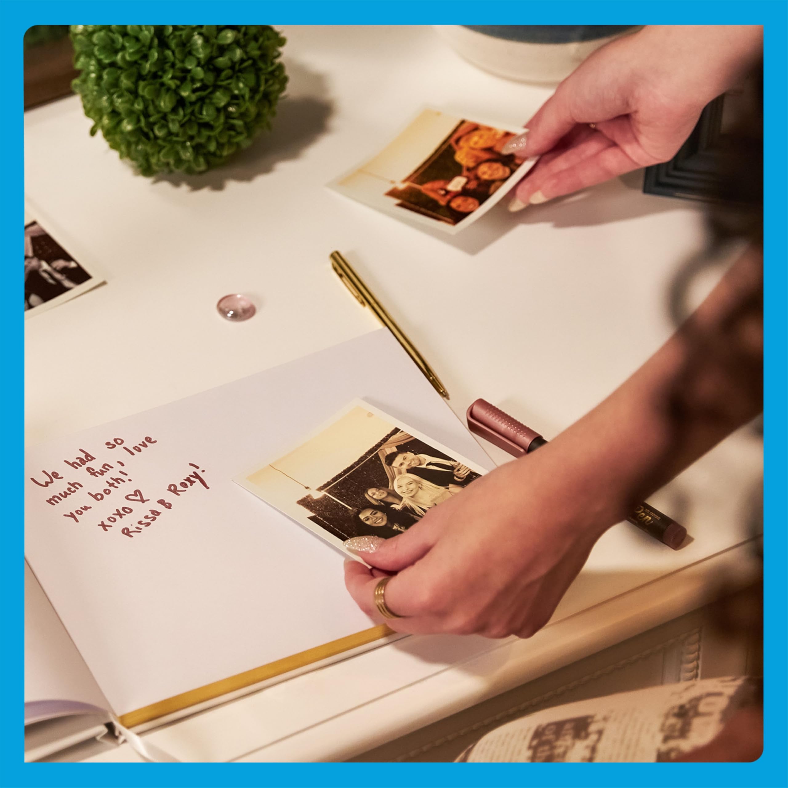 HP Sprocket Photomaton Machine Imprimante Photo Instantanée Couleur (Blanc) Starter Bundle + Papier Zink (100 Feuilles) + Étui de Transport Rembourré