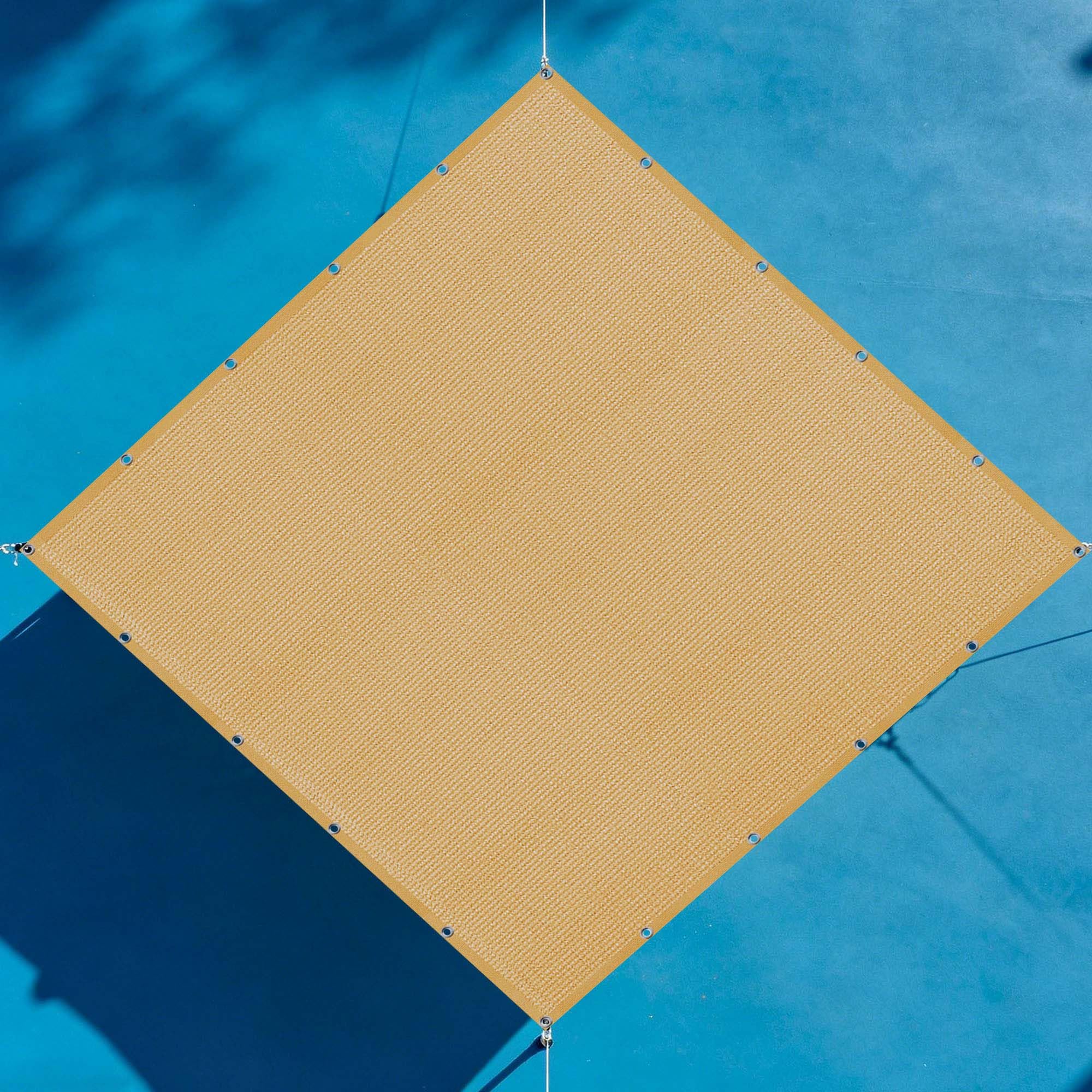 Filet ombrage 1.8 x 3.2 m pour pergola et jardin jaune sable