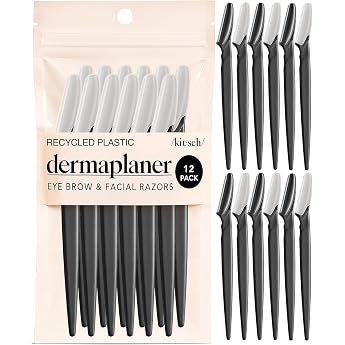Kitsch Dermaplaning Disposable Razor Blades - Black Pack of 12
