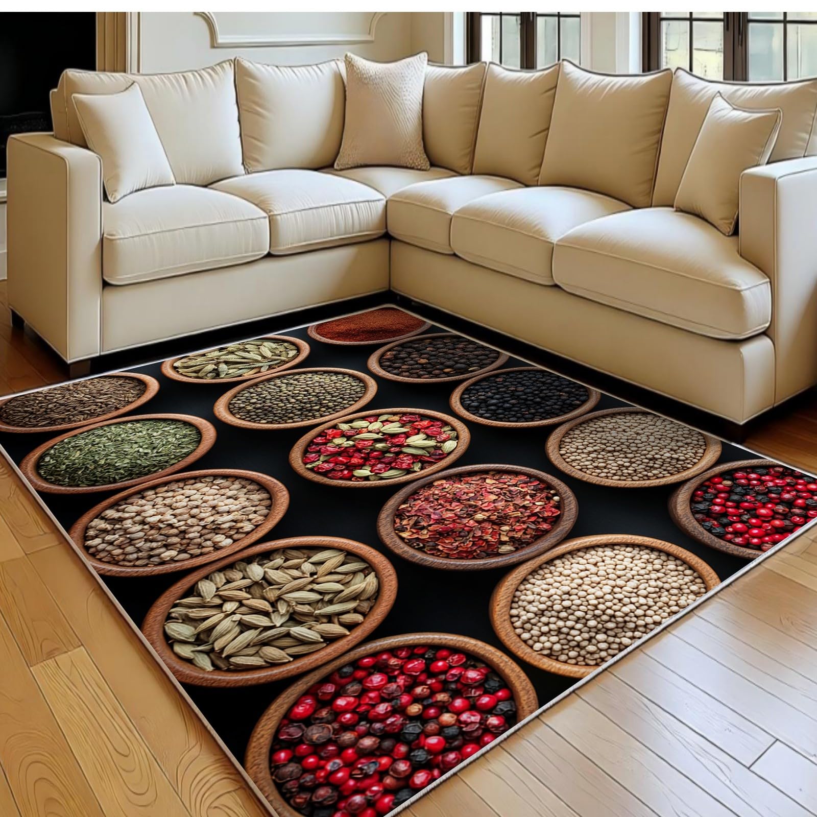 Tapis de salon 120 x 180 cm idéal pour une cuisine ou une entrée