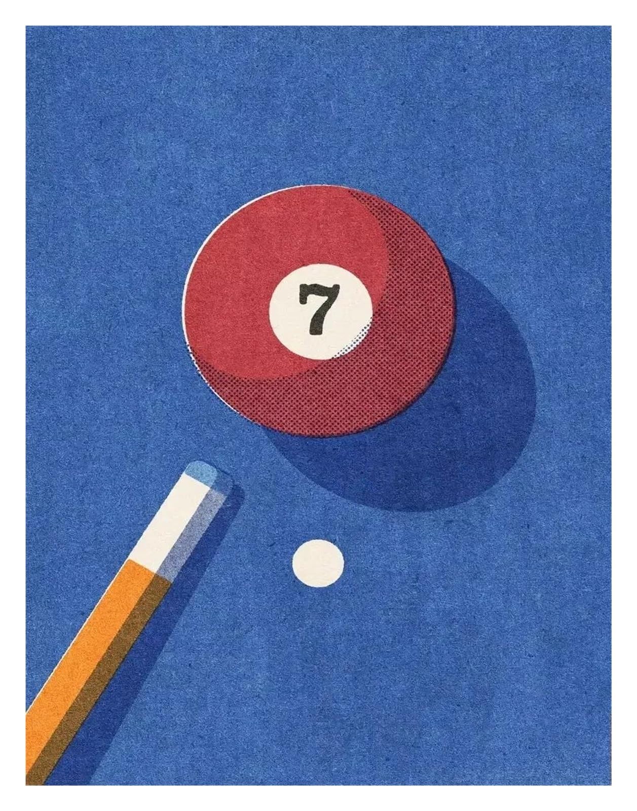 Tableau déco boules de billard rétro pour habiller un mur vide de bureau