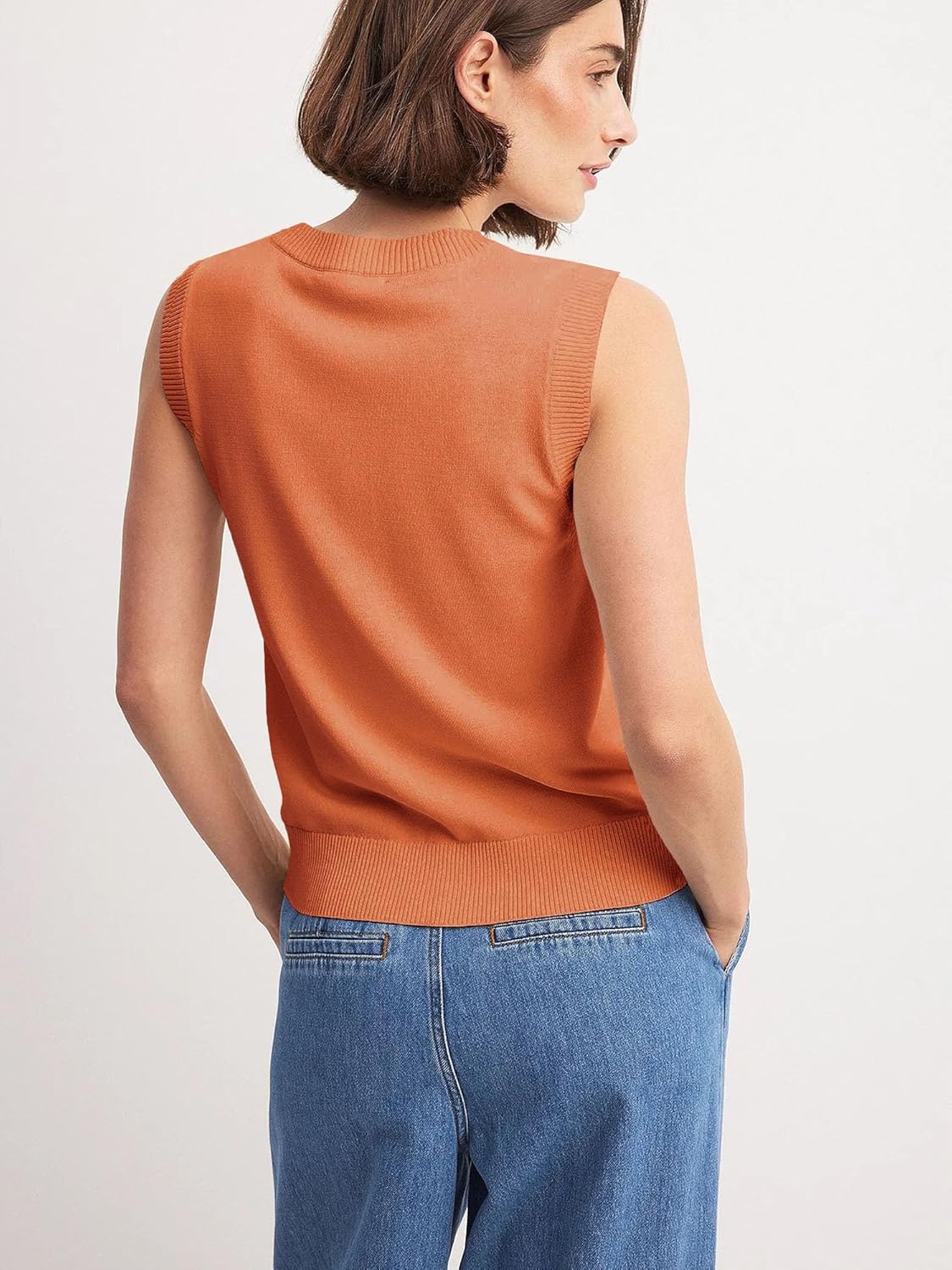 Beautiful Nomad Women's Knit Sweater Vest Sleeveless Tank Tops Casual Y2K Button Down Cardigan Vest Shirts - Image 4