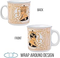 Vista 5 de Silver Buffalo Harry Potter vs Malfoy Taza de Cerámica Estilo Anime para Acampar, 20 Onzas