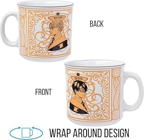 Miniatura 5 de Silver Buffalo Harry Potter vs Malfoy - Taza de cerámica estilo anime, 20 onzas