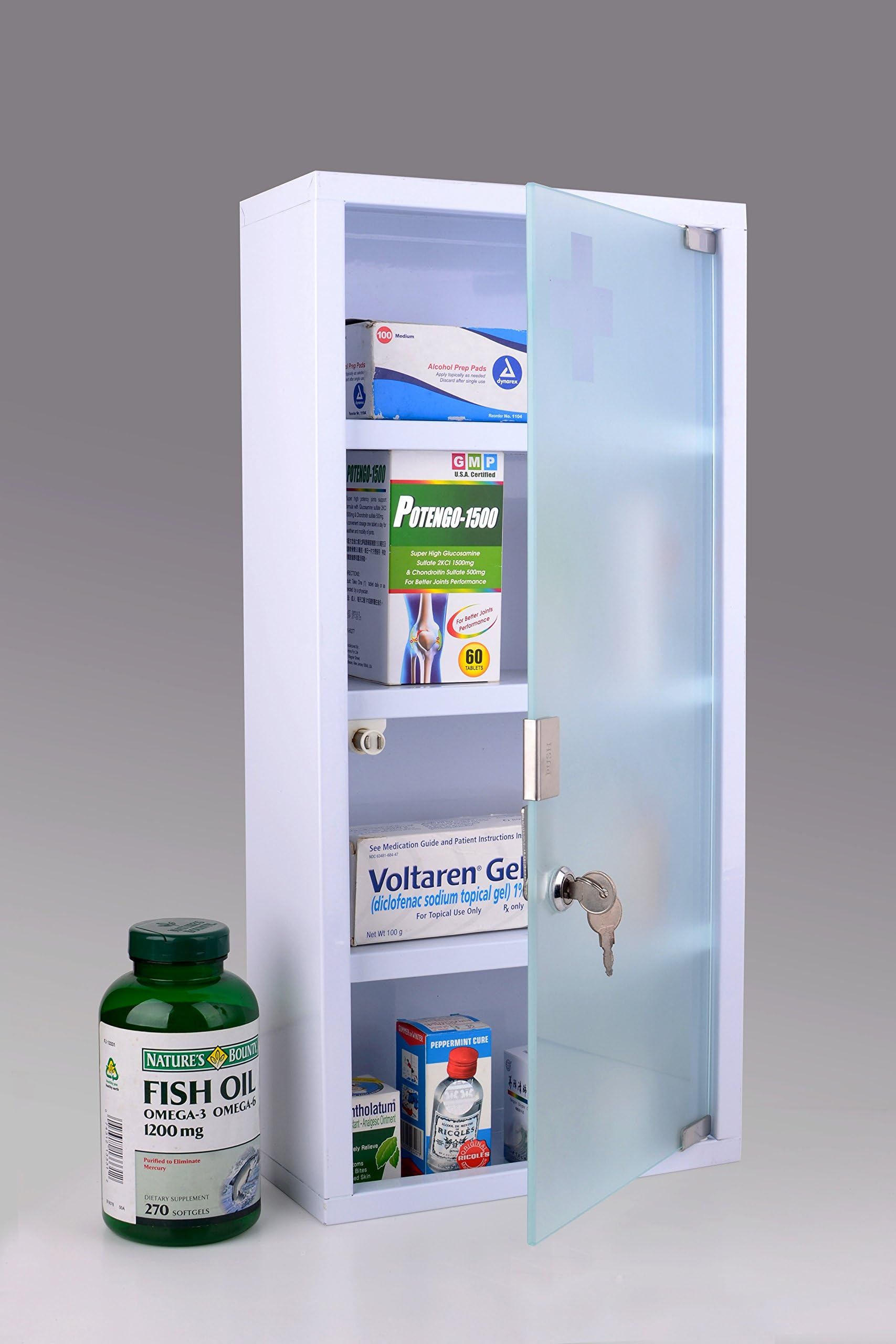 Wincere Stainless Steel Wall Mount Medicine Cabinet S1218-D