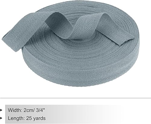 Vista 110 de PATIKIL Cinta de sarga de algodón de 3/4 pulgadas, 10 yardas, cinta de encuadernación al bies, cinta de espiga para costura, envoltura de regalos