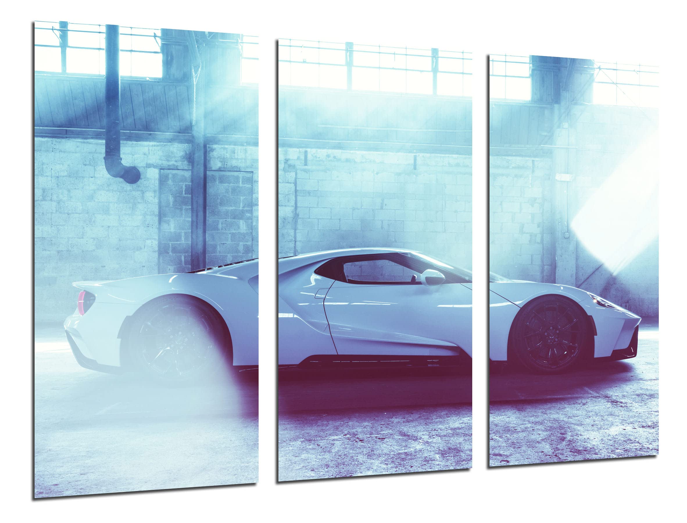 Voiture de sport Ford GT 2018 : grand tableau photo pour décorer un bureau de passionné