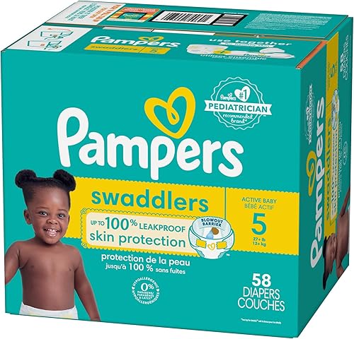 Miniatura 99 de Pañales Pampers Swaddlers, Talla 7 (11.8-22.7 kg), 70 unidades, absorbentes, mantiene al bebé seco y cómodo, pañal desechable seguro para la piel