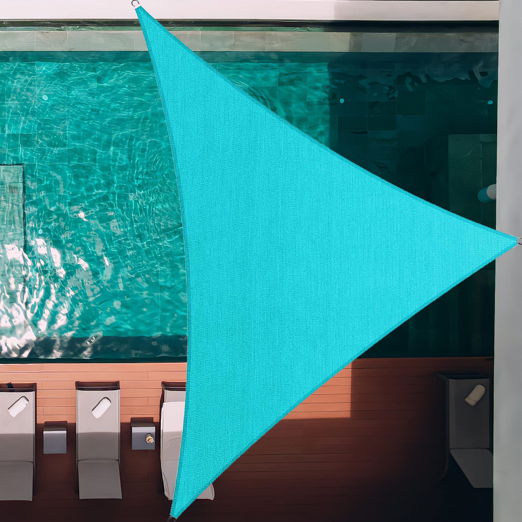Palace World 32' x 32' x 32' Turquoise Triangle Sun Shade