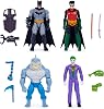 dc comics batman and robin vs the joker and king shark 10 cm action figures childrens toy for boys and girls