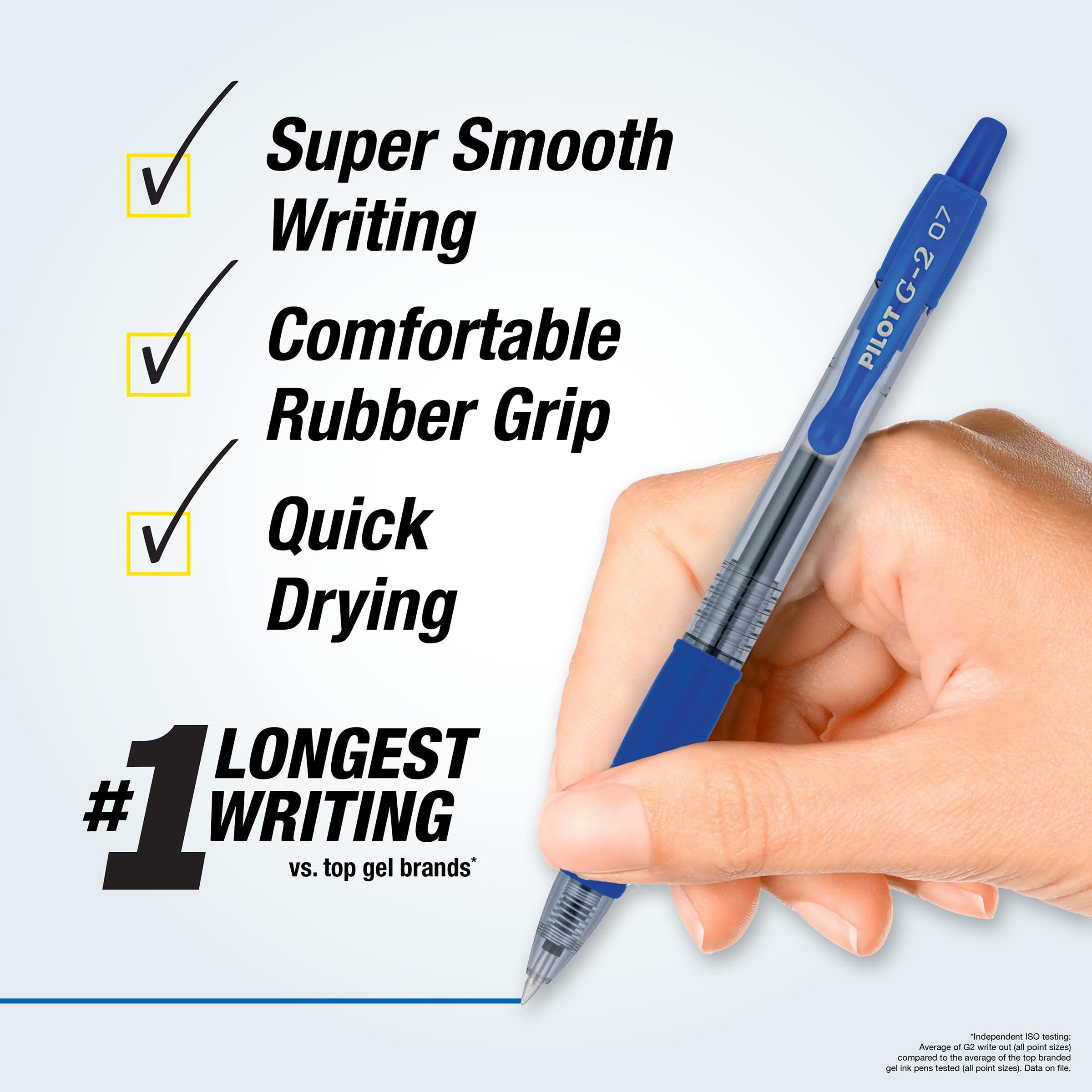 Pilot G2 Premium Gel Pens - Blue Ink 4-Pack -2