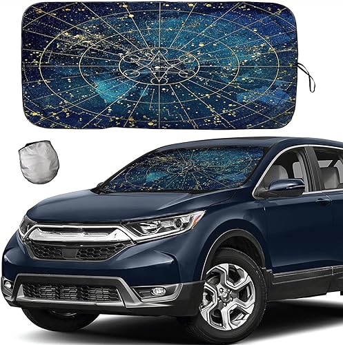 Miniatura 5 de Parasol para parabrisas para automóvil, SUV, camión, mantiene el vehículo fresco, fácil de usar, protege el vehículo de daños a altas temperaturas y