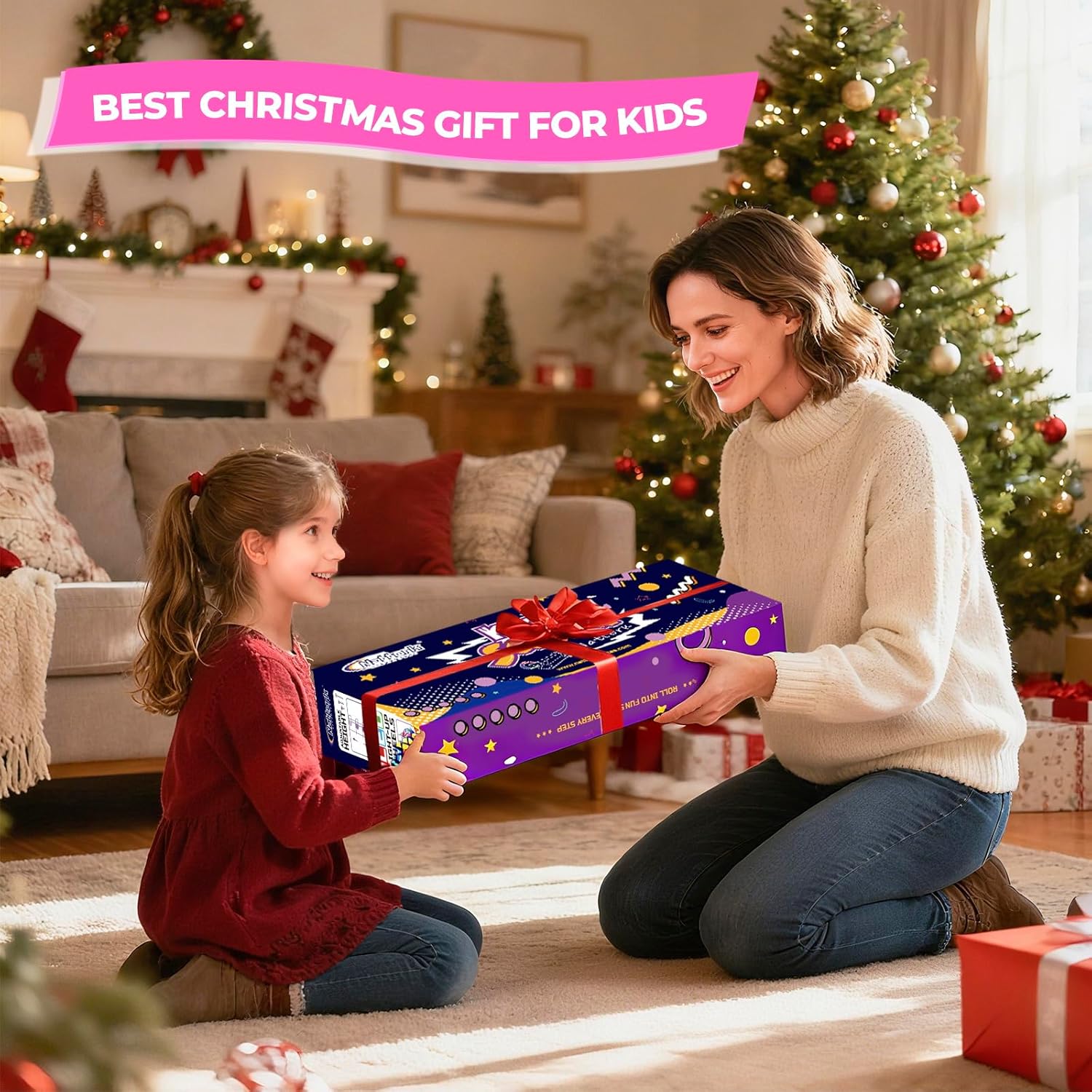 Nattork Kids Scooter for Boys Girls with Light Up Wheels, 3 Adjustable Height Handlebars, Lean-to-Steer Technology, Widen Anti-Slip Deck, 3 Wheel Scooter for kid ages 3-8, Support Riders Up to 110 LBS - Image 7