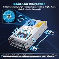 Vista 3 de Fuente de alimentación de CC ajustable de 60 V 600 W, fuente de alimentación conmutada de CA 110 V/220 V a CC 0-60 V convertidor de CC con pantalla