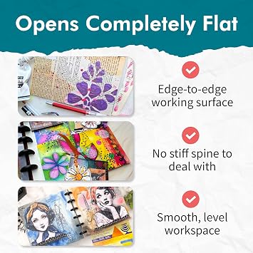 GRAFIX Disc-Bound Mixed Media Journal & Art Sketchbook - 6 x 9, 12 Sheets