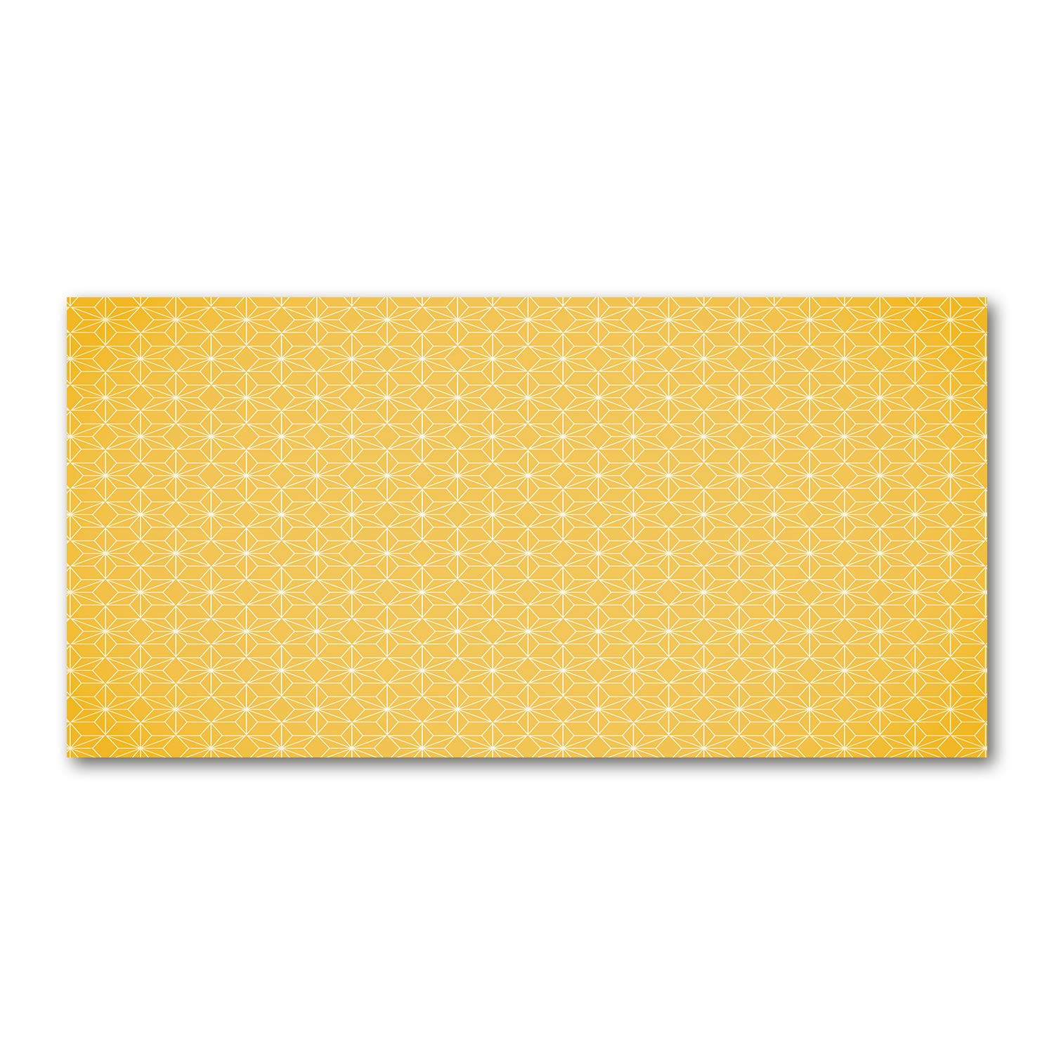 Image verre plastique Amarillo Estrellas tableau mural 140x70cm