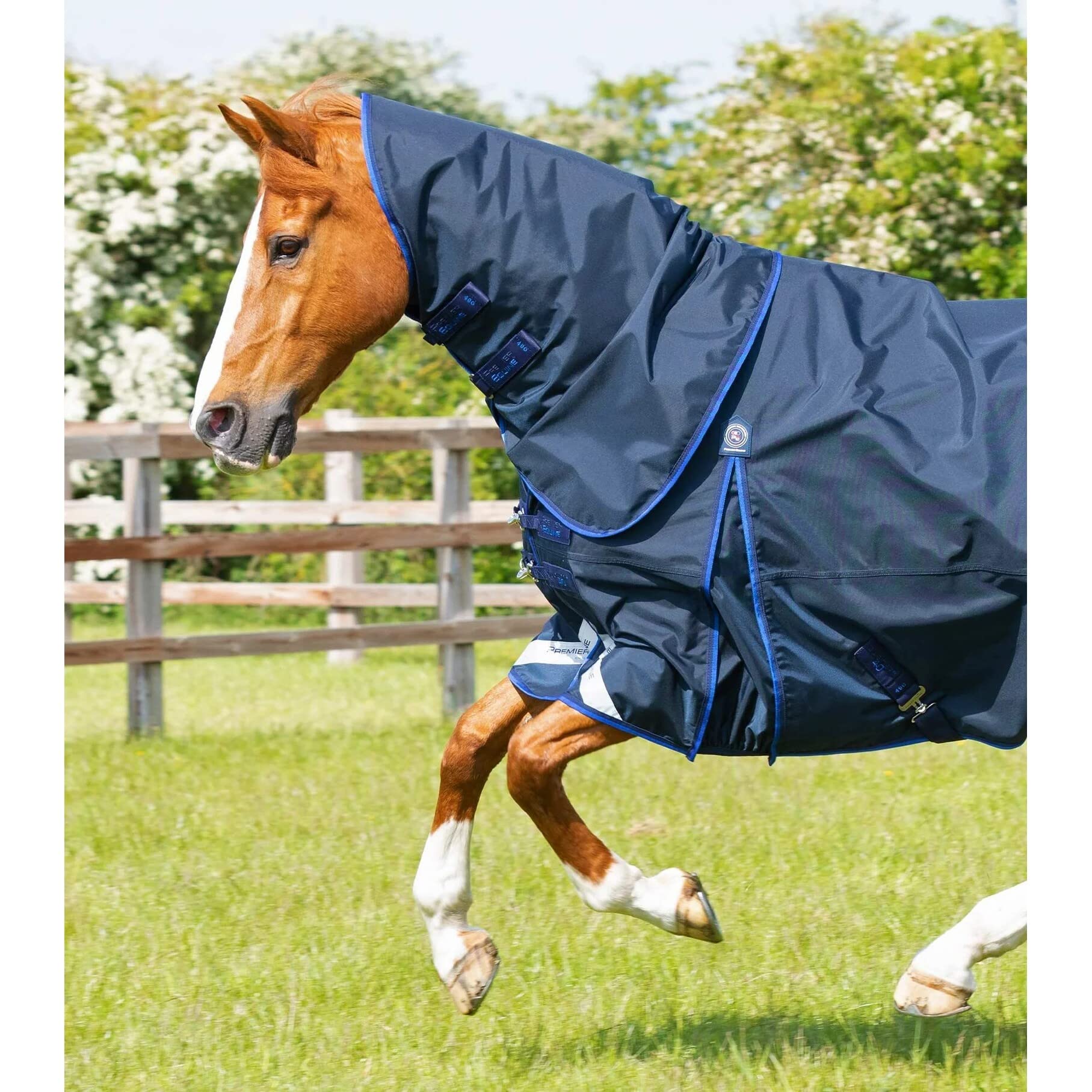 Coperta impermeabile per cavalli con copricollo Premier Equine Buster 40g