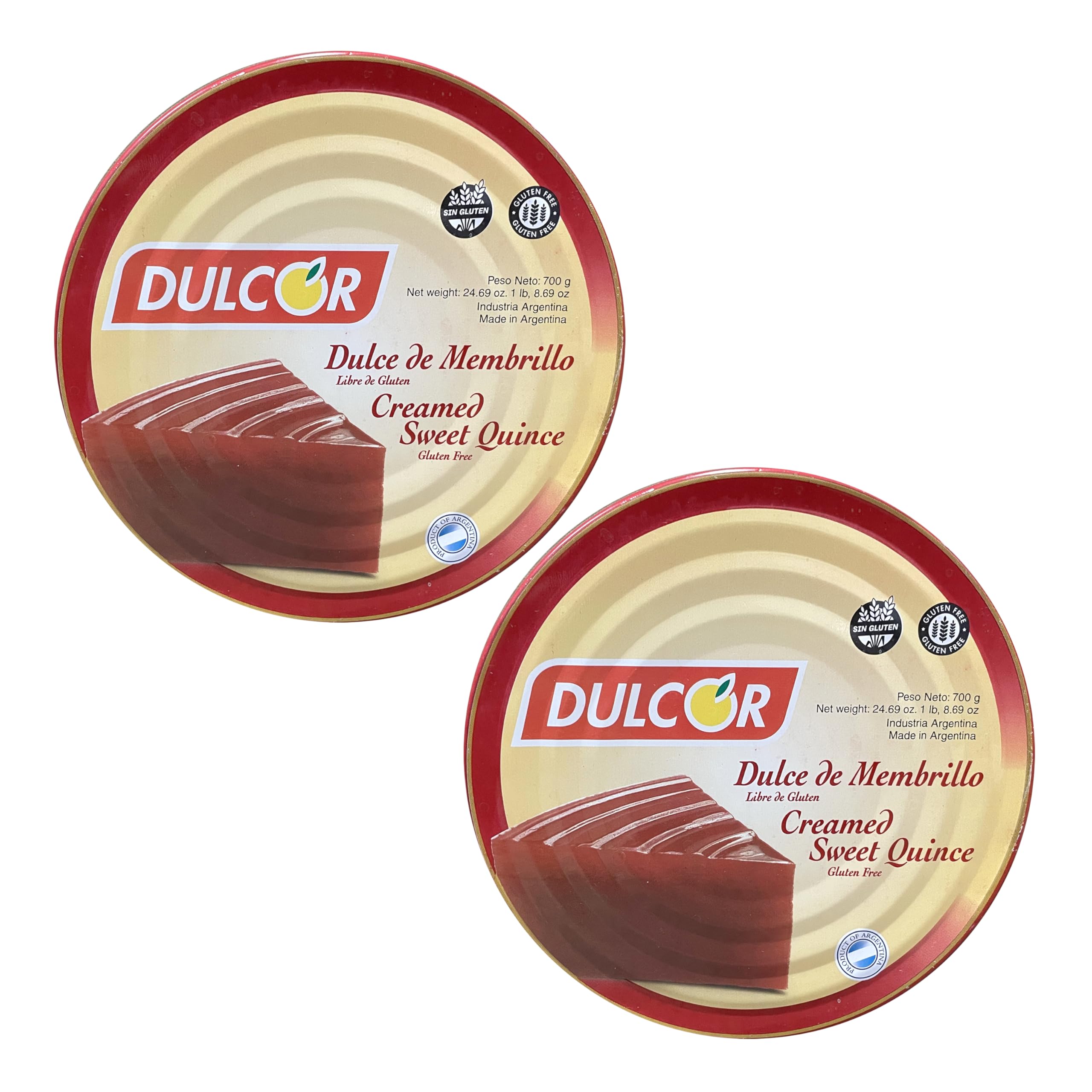 DULCOR Dulce de Membrillo Gluten Free 700 grs. - 2 Pack. / Creamed Sweet Quince 1.8 lbs. - 2 Pack.