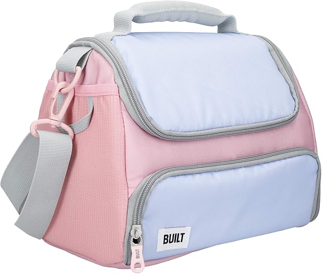 Built Prime Insulated Lunch Bag, Showerproof Thermal Picnic Cooler Tote for Work and Play, Soft Polyester / PEVA, 15.5 x 25 x 24cm / 5 Litre ('Interactive')
